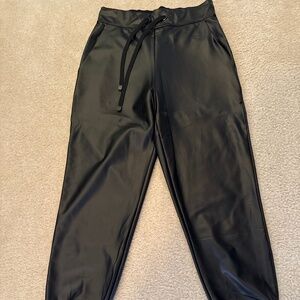 Noli black faux leather pants